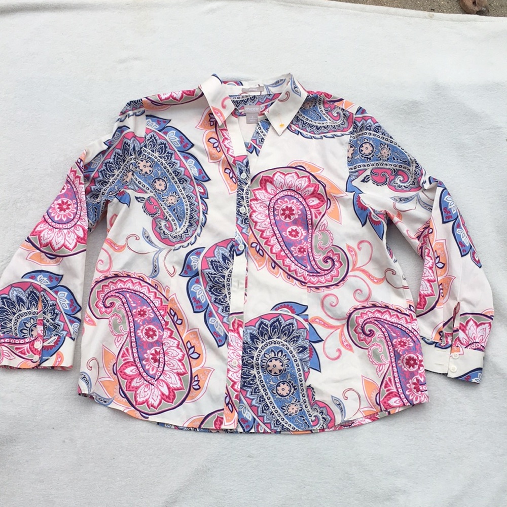 Multi-colored Chico’s blouse